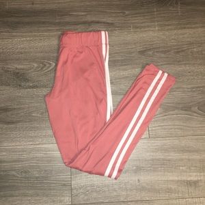 Pink & White Leggings